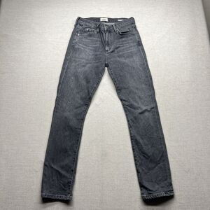 Citizens Of Humanity Skyla Gray Mid Rise Cigarette Jeans 26 Stretch Cotton Blend
